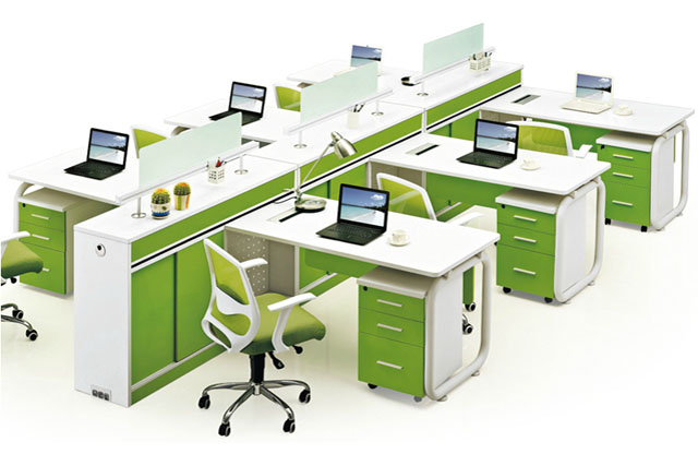 6人連體辦公桌